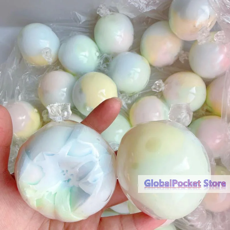 [TG823]1Pcs Cracking Wax Ball Soft Decompression Toys Cantaloupe Chocolate Handmade Ball Anti Stress Sensory Fidget Toy view 3