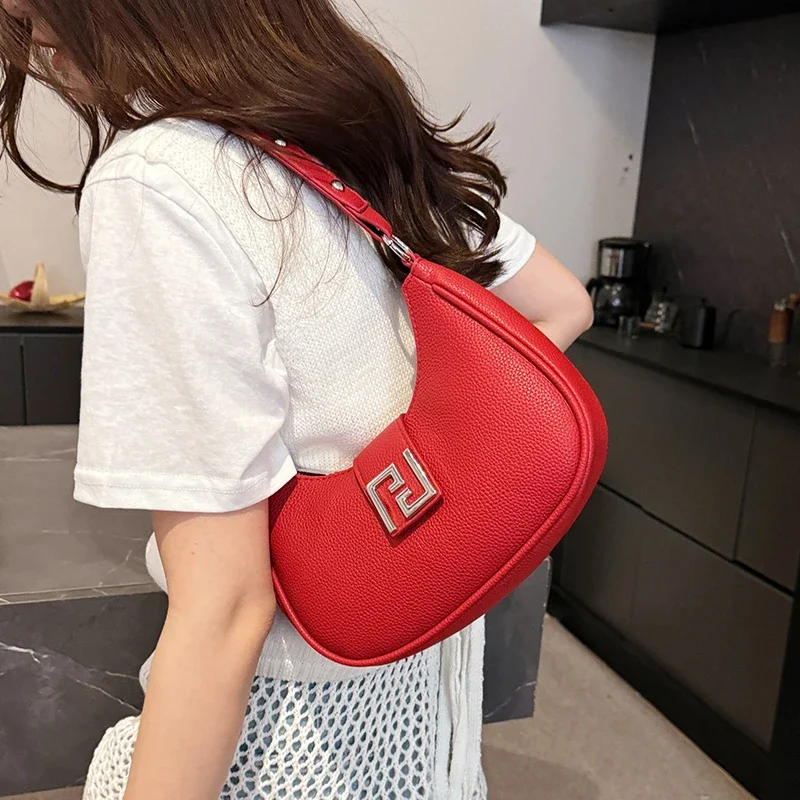 

Женская роскошная кожаная классическая стильная модная сумка через плечо Элегантная дизайнерская сумка через плечо для повседневного платья