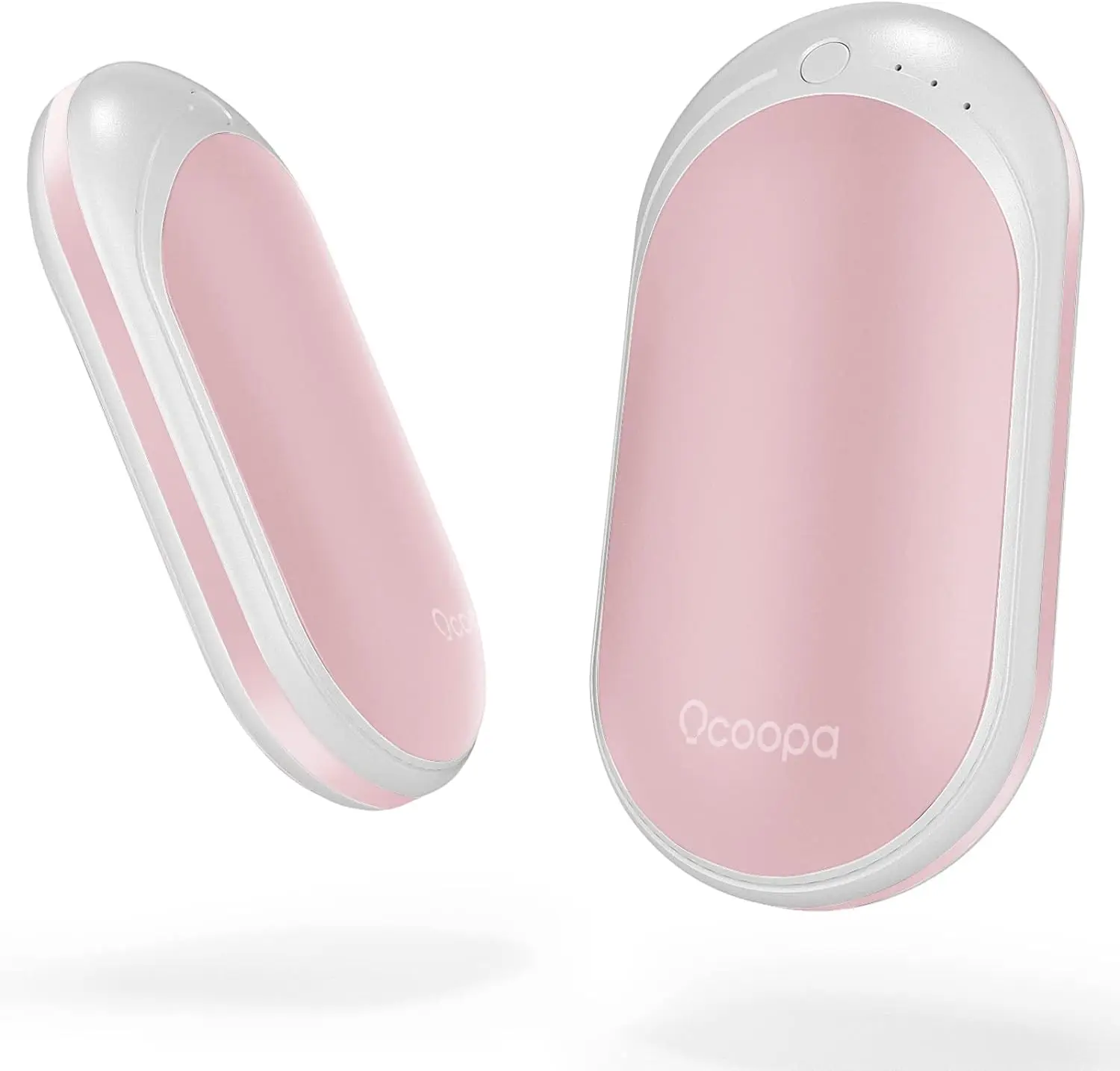 Portable 3 Seconds Heating Hand Warmer，2 in 1 Rechargeable Double-sided Quick Heating Mini Pocket Warmers for Home, Office