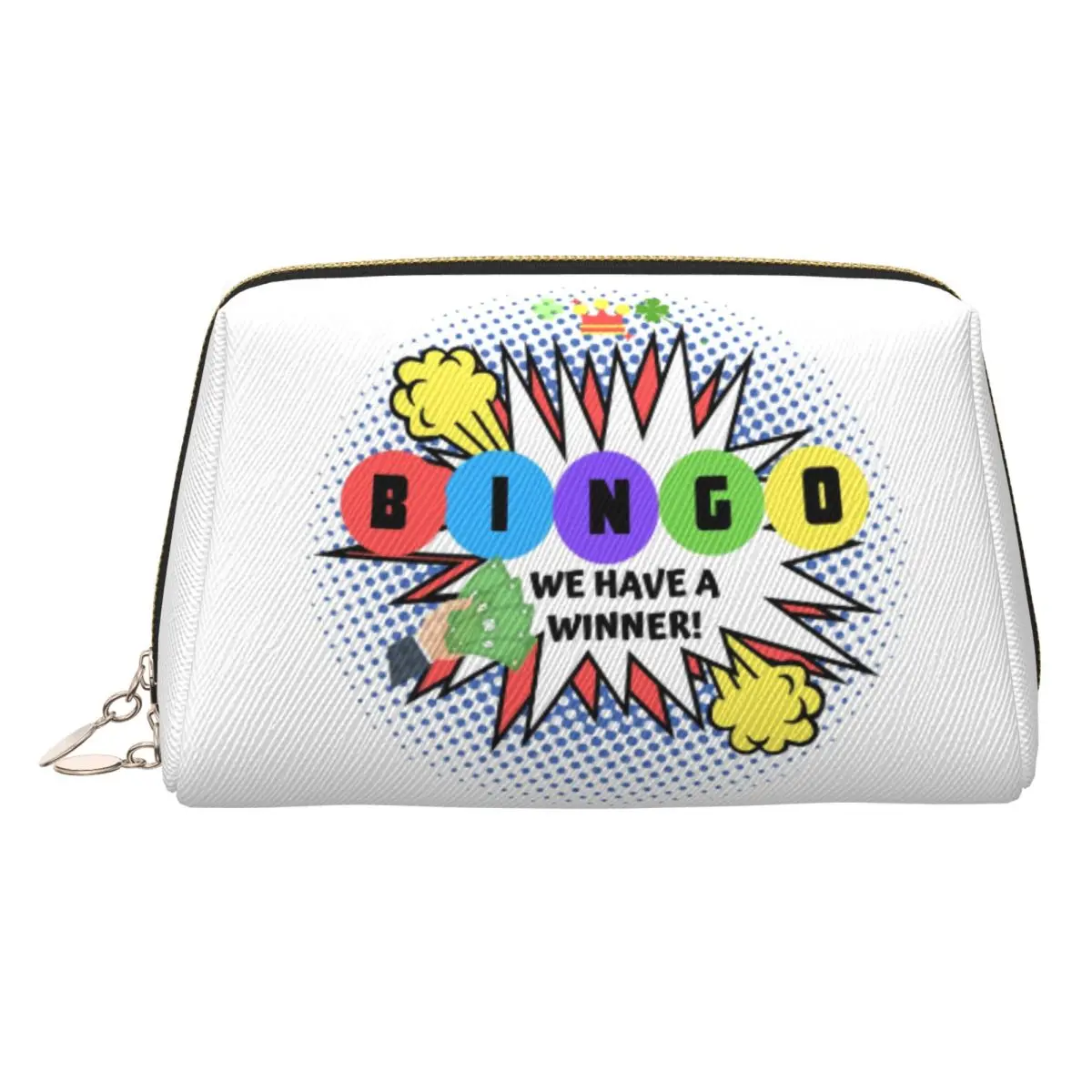 

Женская косметичка Bingo We Have A Winner Kawaii, большая вместительная бумажная игровая косметичка для хранения косметики, косметички