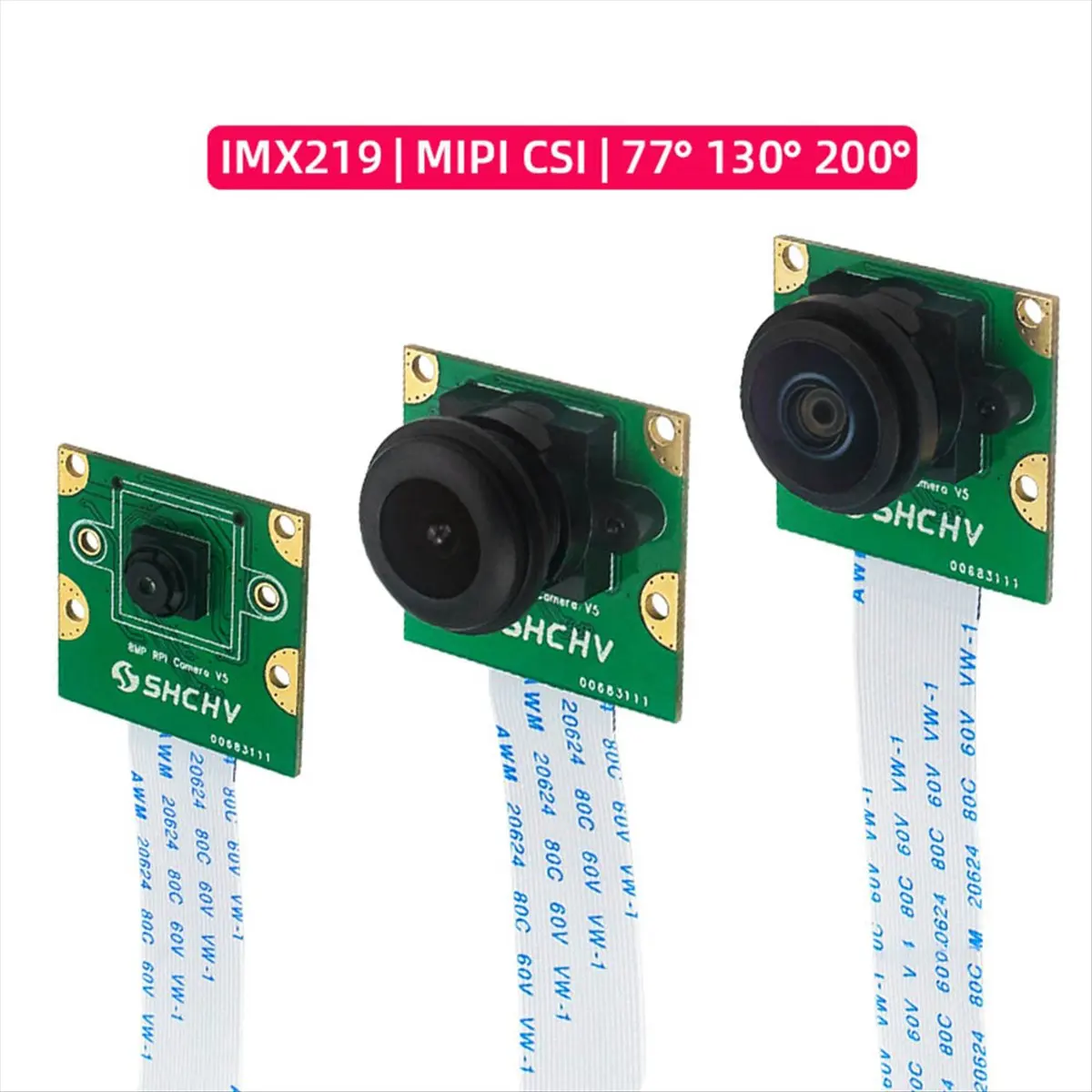 

Камера ночного видения 8 МП для Raspberry Pi 5 с сенсором IMX219, 200 шт. ° FOV Fisheye MINI CSI-интерфейс с 15-сантиметровым FFC-кабелем для RPI Pi5