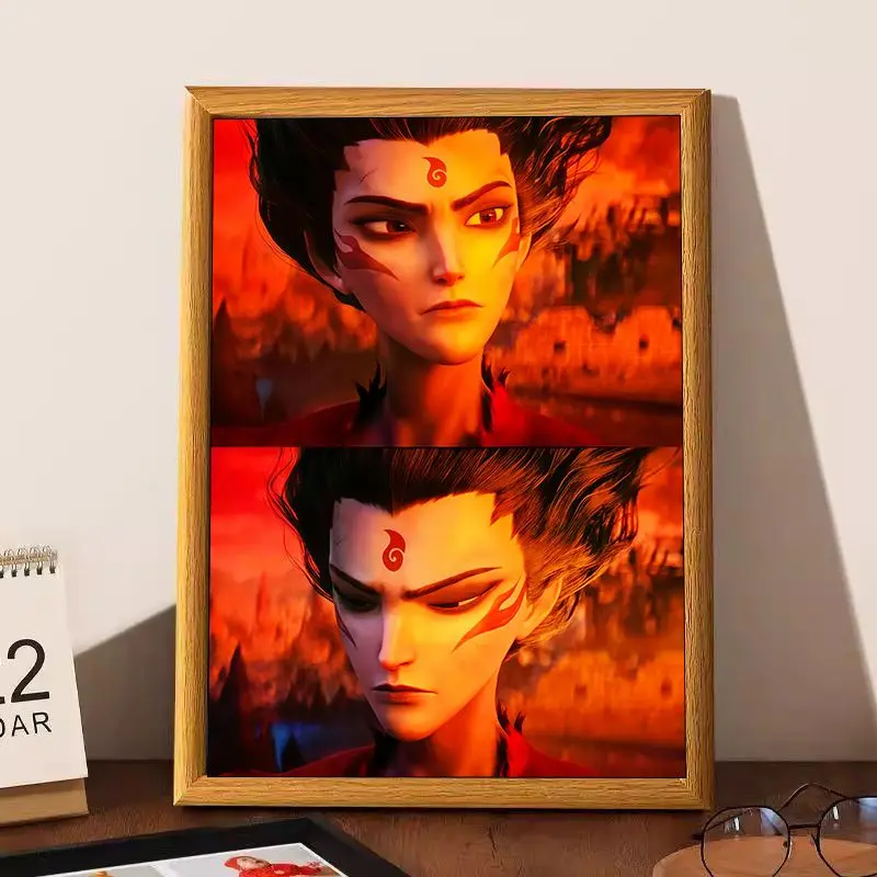 อุปกรณ์ต่อพ่วงอะนิเมะ Ne Zha, กรอบรูป, ของตกแต่งภายใน, บุคลิกภาพที่เรียบง่าย, เครื่องประดับเดสก์ท็อป, ของขวัญวันหยุดน่ารัก