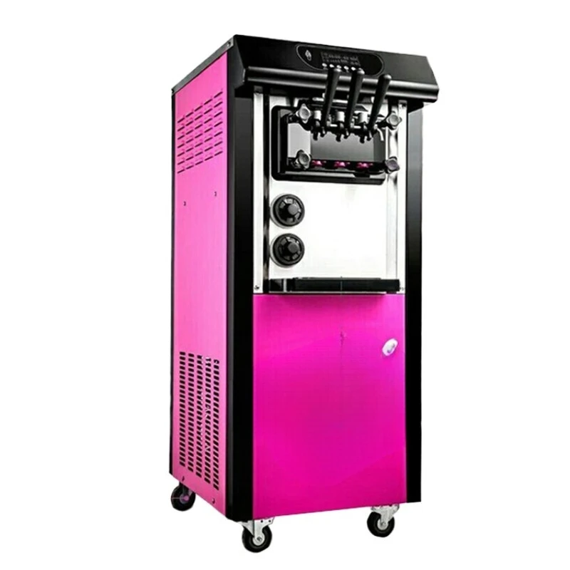 

Ice cream machine Commercial soft ice cream maker Soft ice cream machine with built-in cone stand