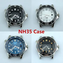 NH35 Case Dial Hands Stainless Steel Men Waterproof Watch Parts for Seamaster 300 NH35/NH36 Automatic Movement MOD Replacements