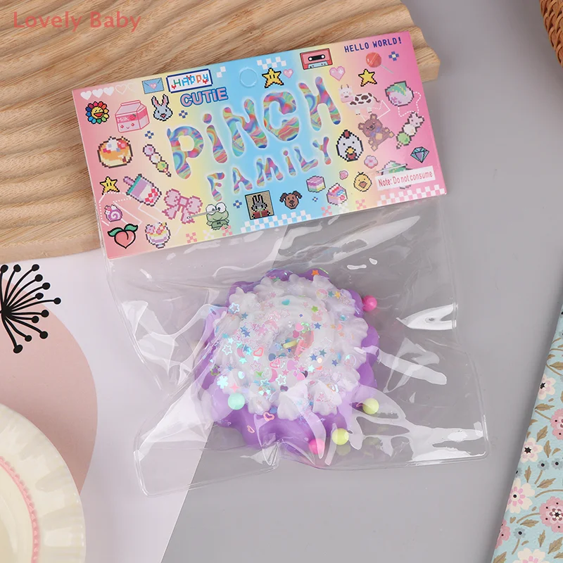1PC Bomboniere Torta Cibo Sollievo dallo stress Spremere Prop Bambini Agitarsi Ragazza Bambino Morbido Super Shapable Pizzico Giocattolo
