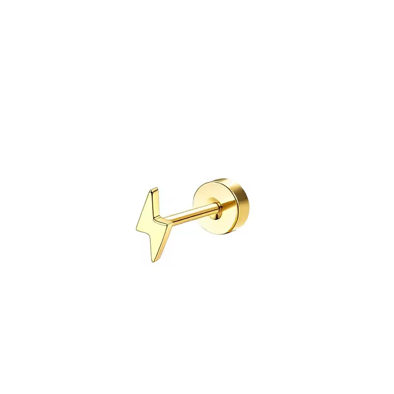 Bobisty 1pc Earrings Surgical Stainless Steel Earrings for Women Dainty Flat Back Earring Stud Hoop Cartilage for Sensitive Ears - Image 17