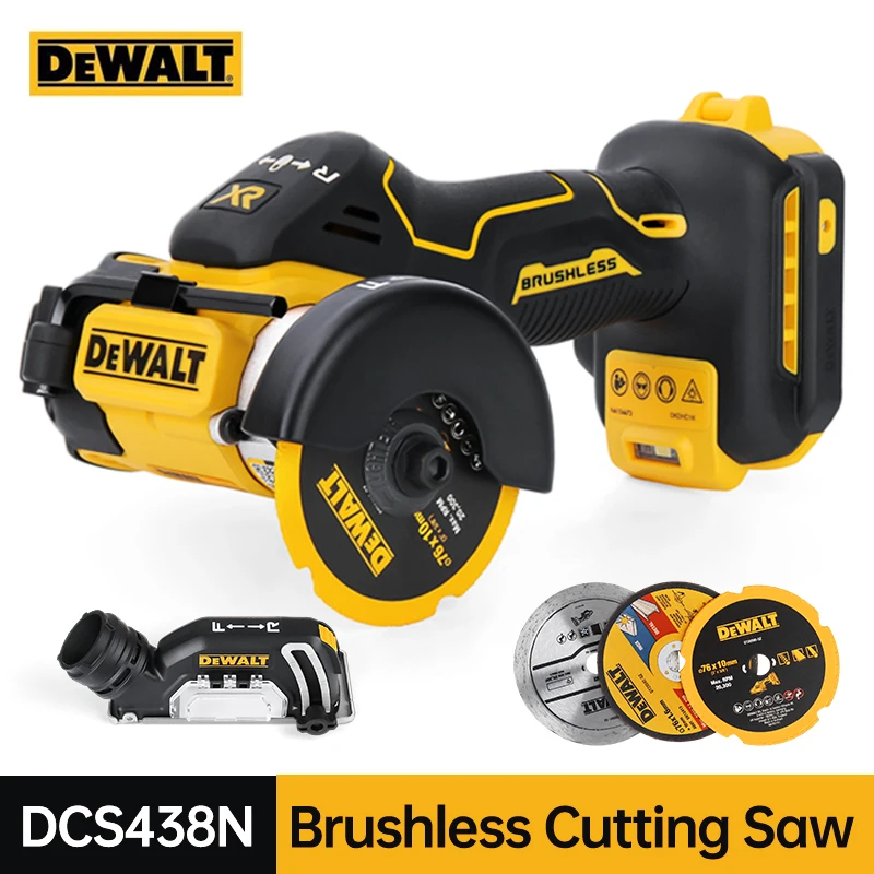 Dewalt 20V Cutting Saw DCS438 Cordless Electric Saw 20000RPM 3in 76MM Brushless Cutting Metal Rechargeable Cut Off Tool