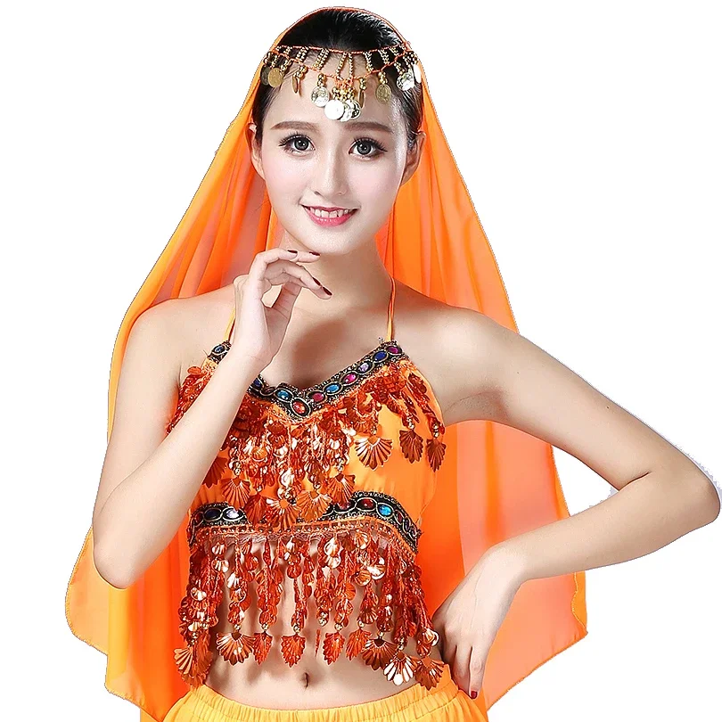 Custom Made Sexy Sequins Tassel Festival Bra Women Indian Dance Tops Arab Belly Performance Wear Bras