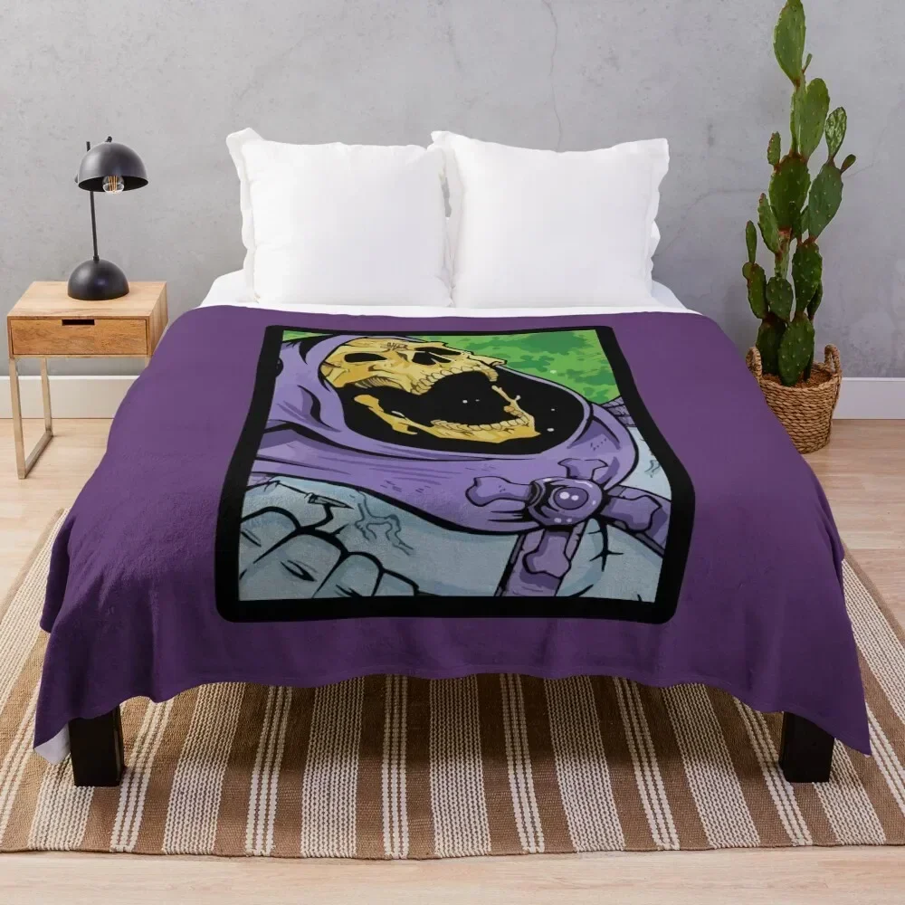 

SKELETOR Throw Blanket Soft Solid Color Blanket for Couch Bed