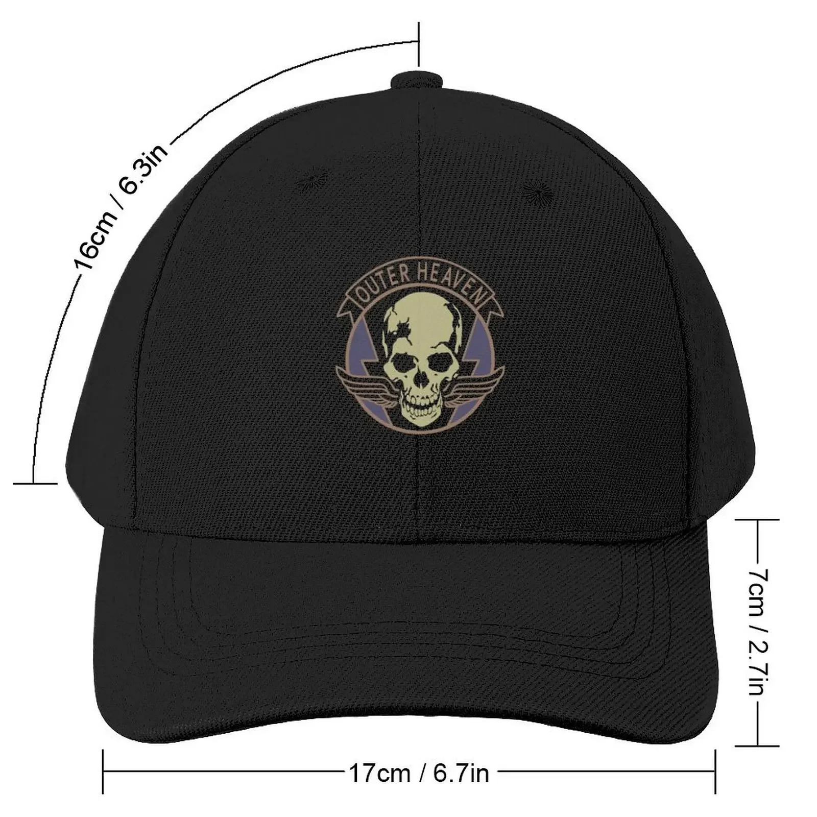 Metal Gear Solid Outer Heaven Alternate Coloring Transparent Essential T-Shirt Baseball Cap Cosplay Icon Caps Male Women's