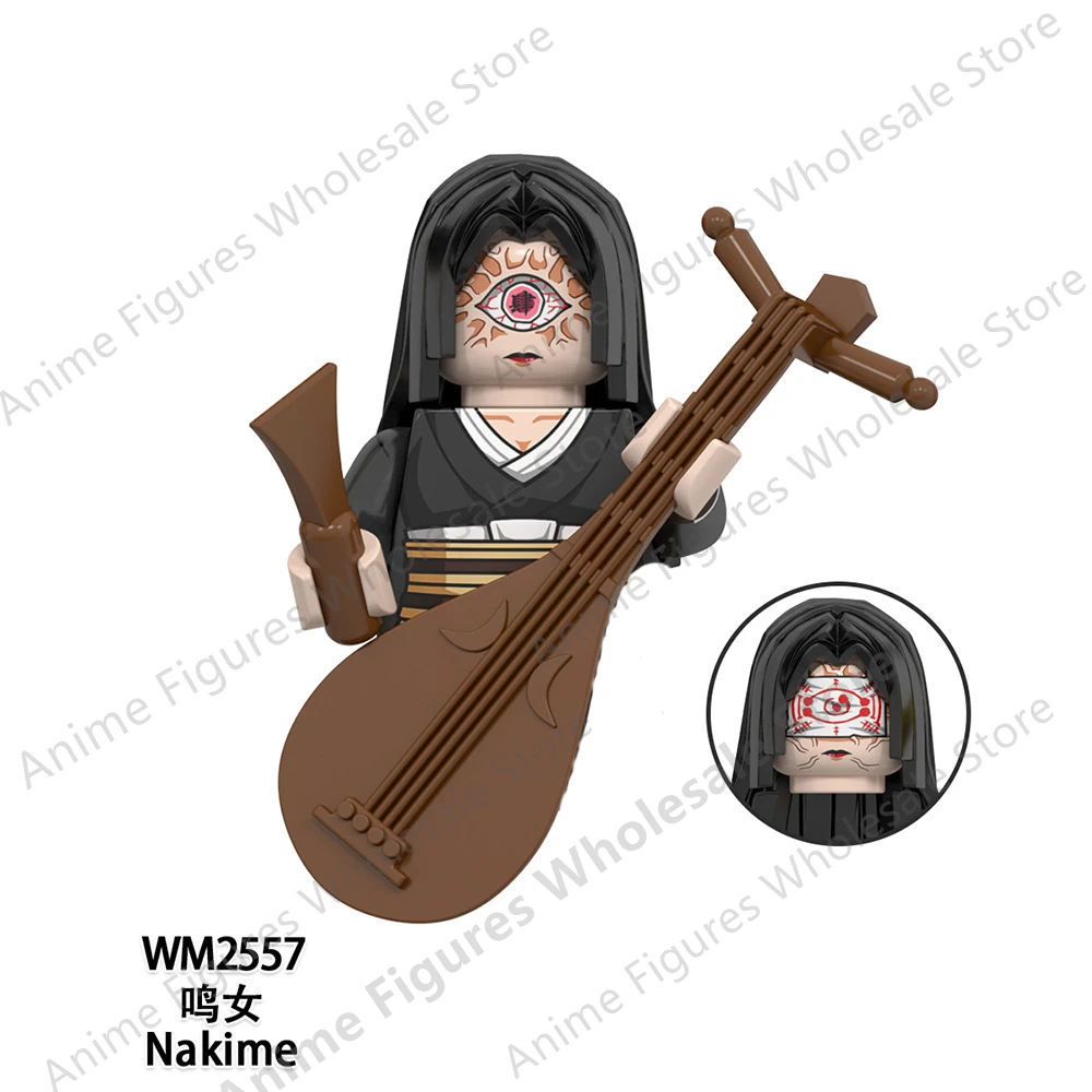 New Anime Demon Slayer Kamado Tanjirou Hantengu Kaigaku Bricks Mini Action Figures assemble Toys Dolls kids Gifts WM6138 WM6163