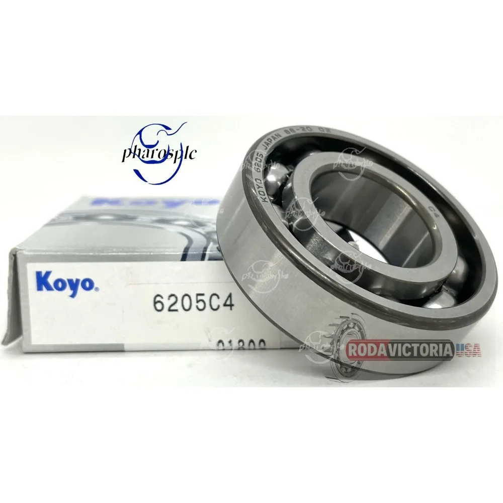 KOYO 6205 C4 Deep Groove Bearing, Open Type, No Seals 25x52x15 mm