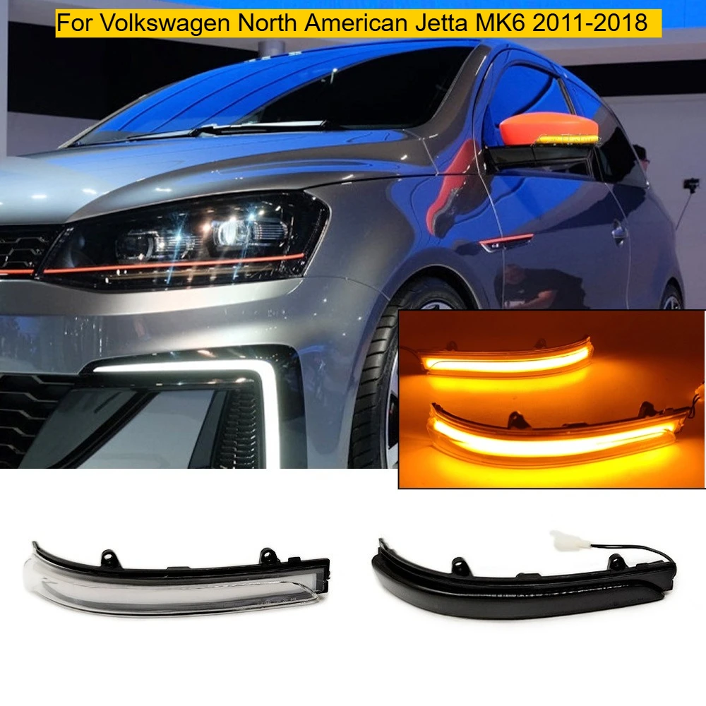 

Suitable for Volkswagen North American Jetta 2011-2018 MK6 water light LED rearview mirror steering signal rearview mirror