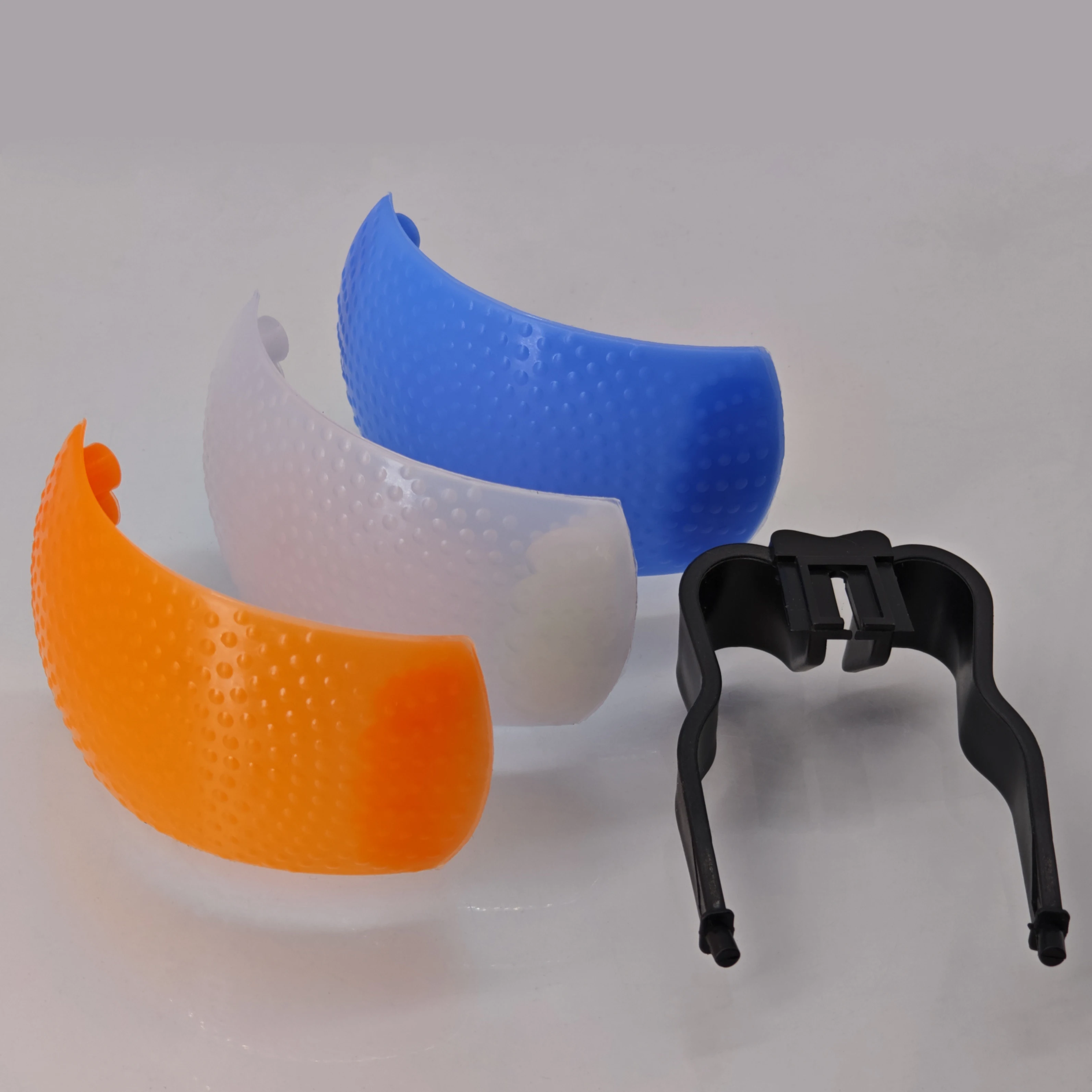 3-kolorowy filtr dyfuzora do lampy błyskowej do aparatu Pop Up Flash zimna/gorąca stopka uniwersalny półprzezroczysty plastik