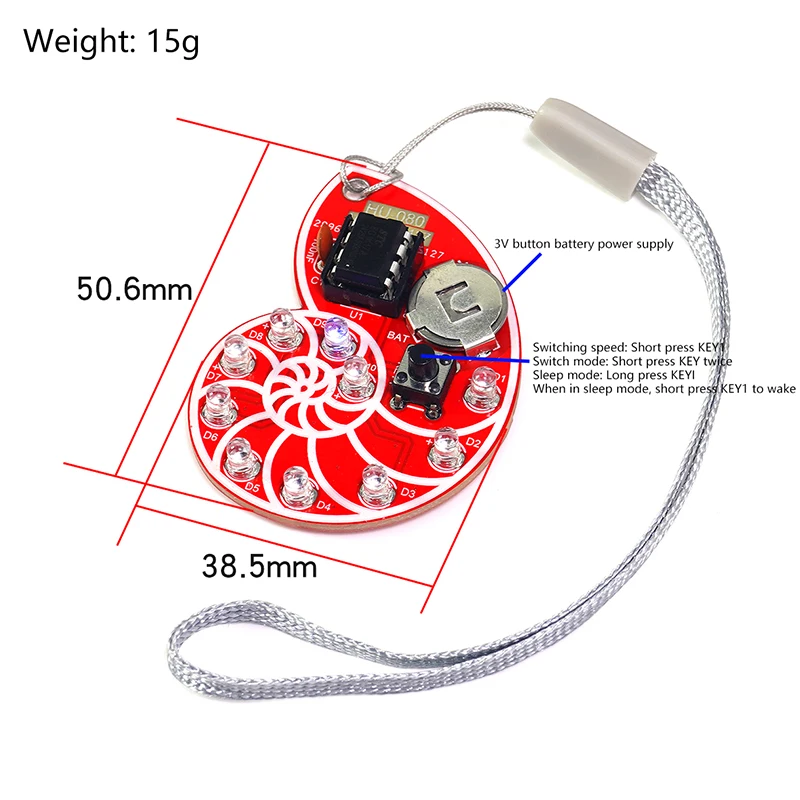 Soldering Learning Kit LED Seashell SMD SMT DIY Electronic Kit for Soldering Practice Learning Light Accessories