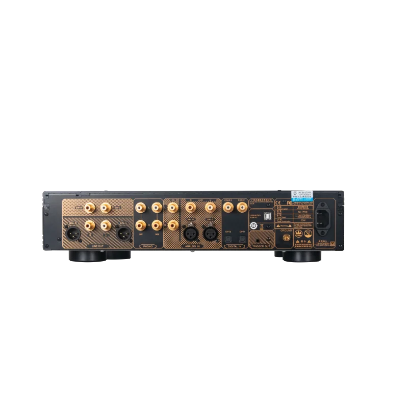 OEM/ODM All Black Design Hi-Fi Music Audio Stereo DSD Preamplifier High-end Decoder Fully Balanced Stereo Analog Audio Output