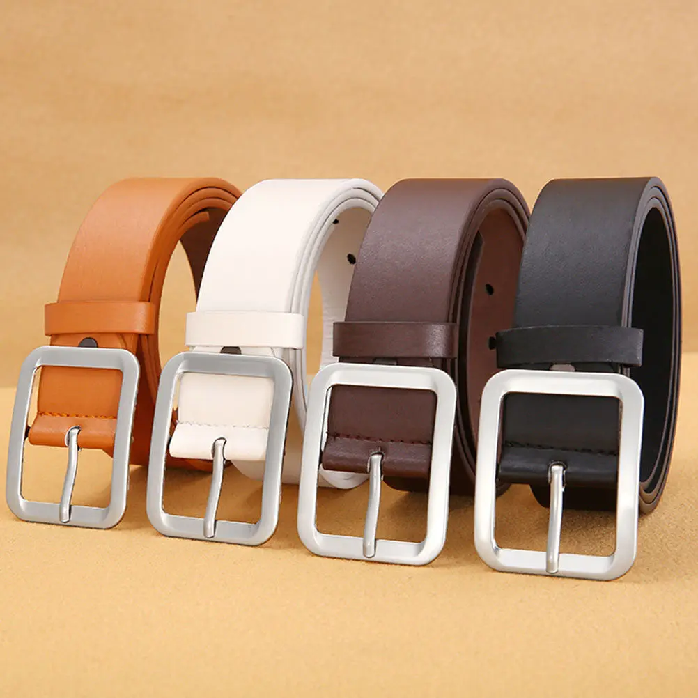 

Комплект из 4 женских поясов для платьев: элегантные ремни с пряжкой для платьев, джинсов, свитеров, удобные для повседневной носки