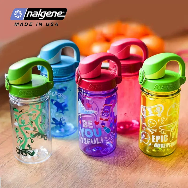 Nalgene-Children's Sports Water Bottle, Portable, Leak-proof, Cartoon, Drinking, Kids, 350ml