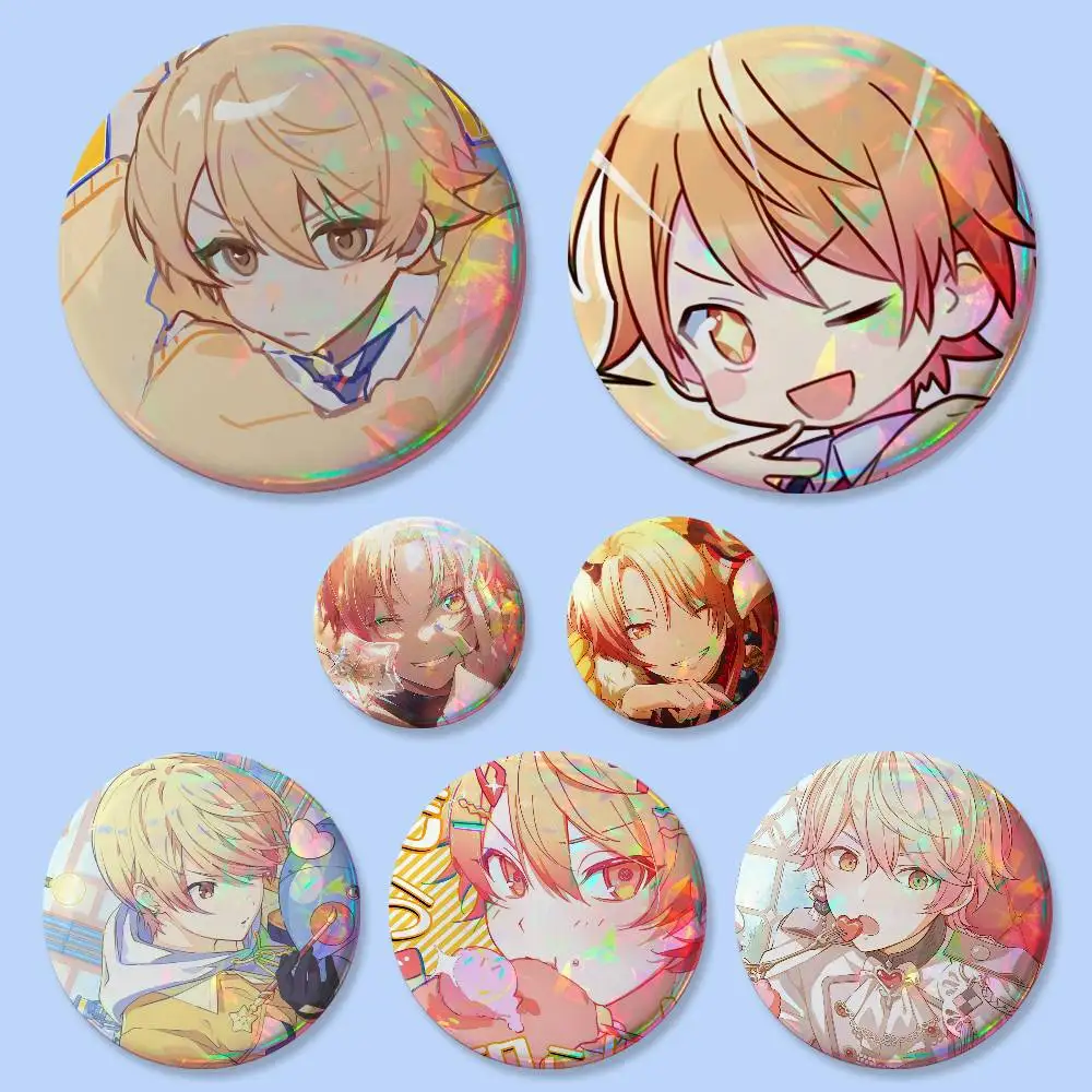 Cartoon-Stil Tenma Tsukasa Projekt-Abzeichen 25 32 44 75 mm Runde Cosplay-Pins Taschendekoration Fans Sammlerstücke Freunde Geschenke Brosche Souvenir