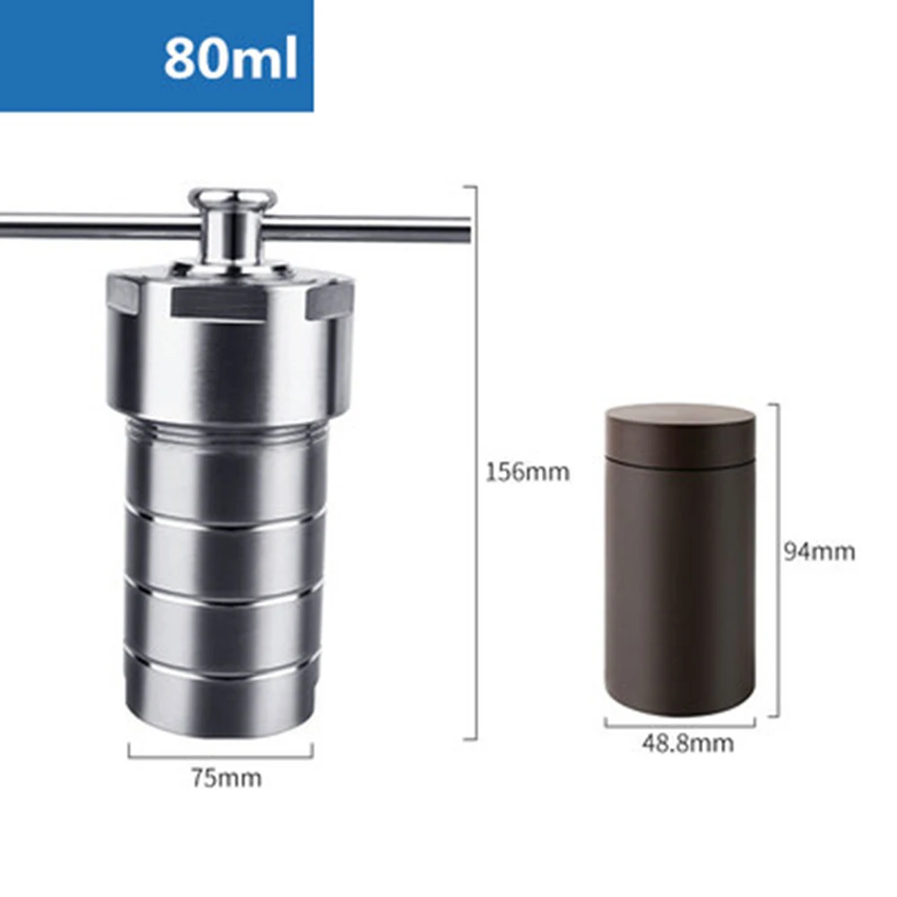 80ml PPL Hydrothermal Synthesis Reactor Stainless Steel Autoclave