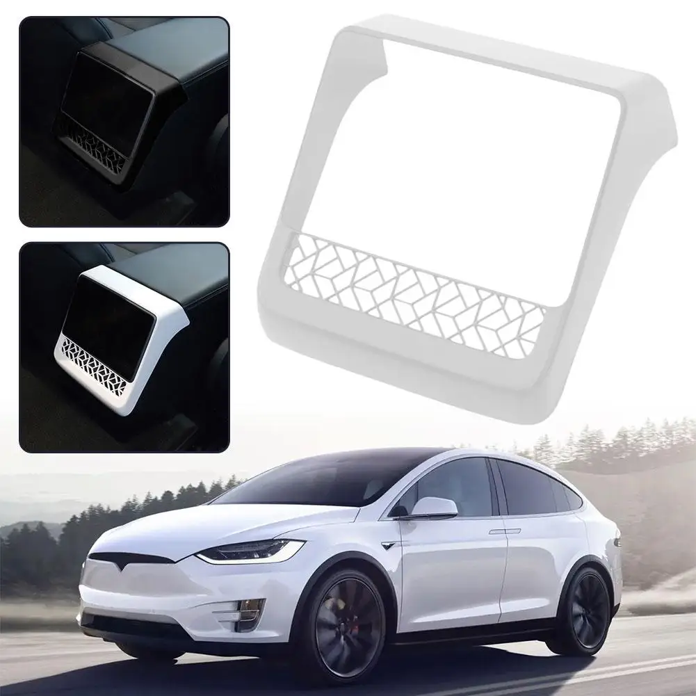 Protector de pantalla trasera para Tesla Highland ABS, accesorios de marco de cubierta de ventilación Interior, embellecedor de aire, B0P6