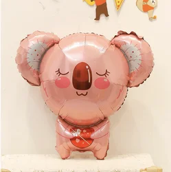 Cartoon Animal Balloon for Birthday Party Decoration, Aluminum Film, Pink Koala Balloon