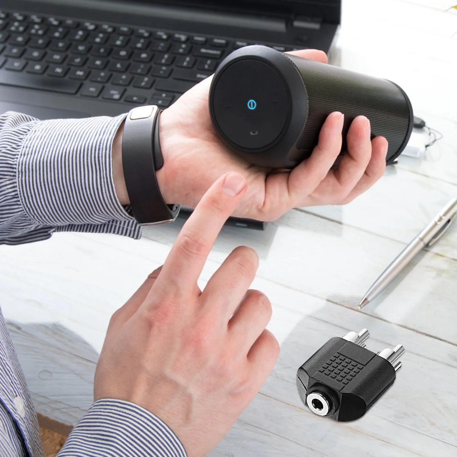 8Pcs Audio Adapter …