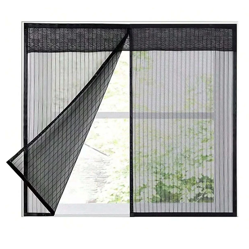Summer Self-adhesive Window Screen Anti-Mosquito Prevent Flying Insects Invisible Mesh Curtains Removable Magnetic Screen Window
