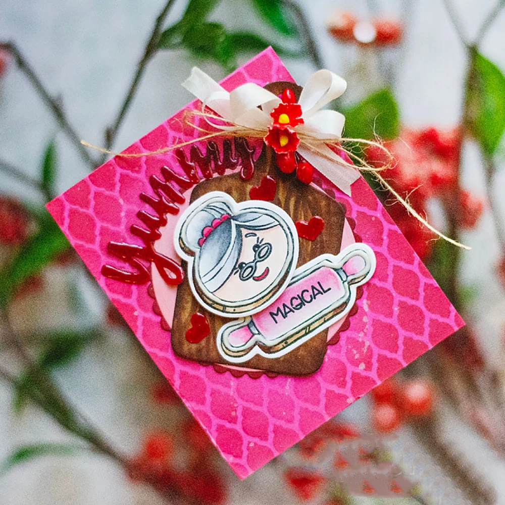 ليلة صامتة مرح ومشرقة الشتاء العجائب عبارات المعادن قطع يموت/واضح ختم DIY بها بنفسك ألبوم بطاقة صنع سكرابوكينغ Stencil