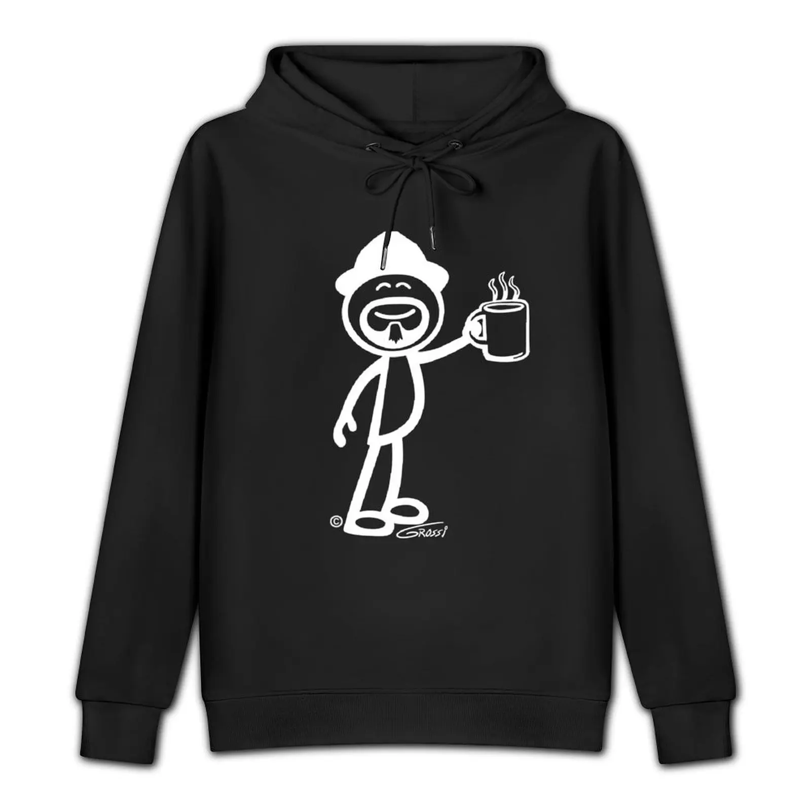 GG Coffee Guy Stick Figure (For Darker Clothing) Pullover Hoodie men's coat new features of hoodies & sweatshirts