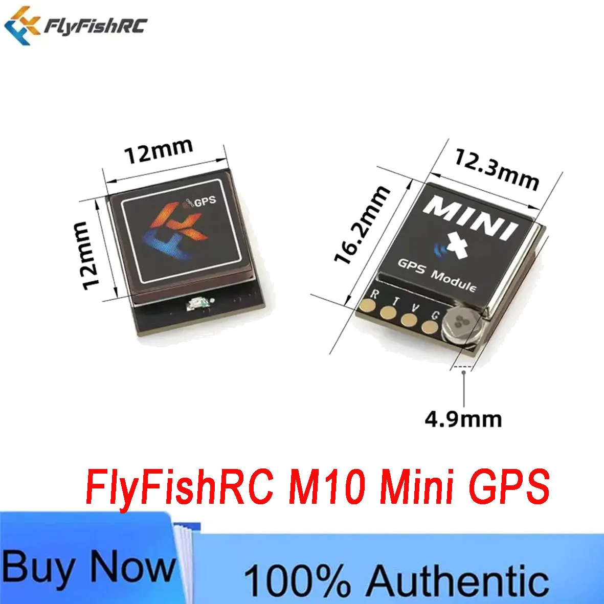 FlyFishRC M10 GNSS GPS Module 10th Gen Ceramic Antenna High Precision Positioning Spare For FPV Freestyle Long Range RC Drone