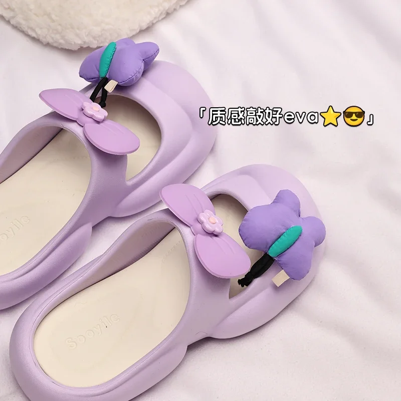 

Тапочки, повседневная женская обувь с шлепанцами на платформе, роскошные пантофле на плоской подошве, лето 2021, модная обувь Мэри Джейн Woma