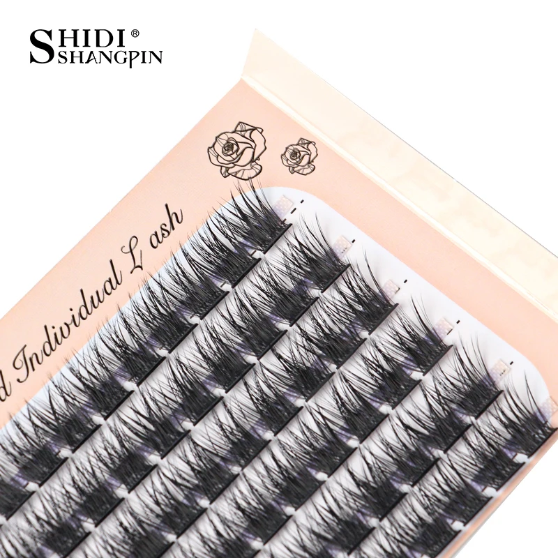 6 Rijen 72 Bundels Individuele Wimpers Pluizige Gesegmenteerde Valse Wimpers Professionele Make Wimper Extension Cilia Dikke Fake Lash