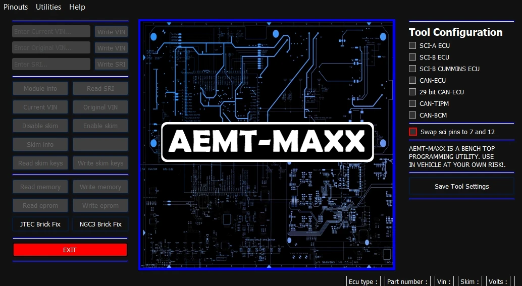 AEMT MAXX For Chrysler VIN Editor Program PCMs Edit Skim Security Use GPEC for Chrysler/Dodge/Jeep Gas Diesel 2022 Support J2534