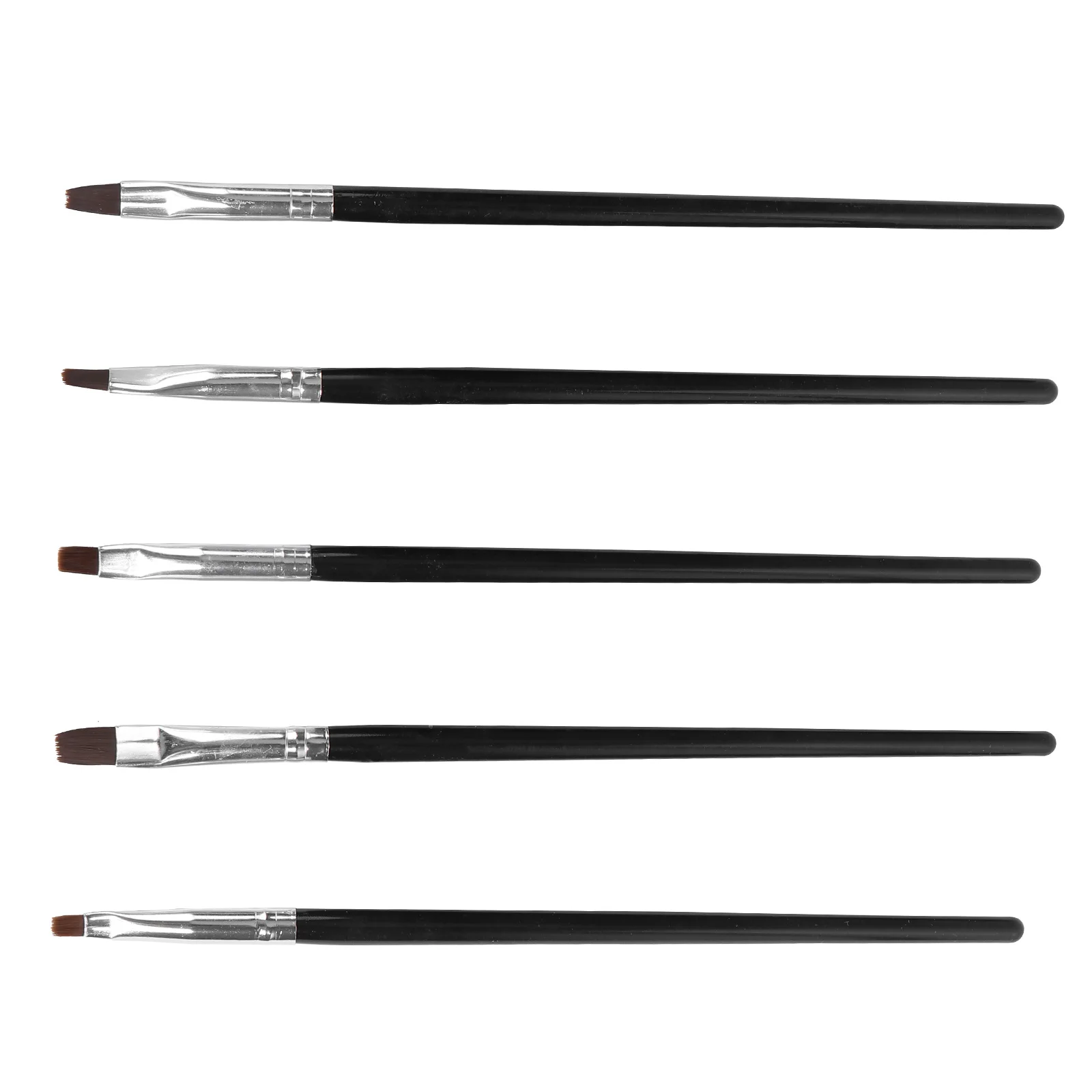 5 قطع مسمار فرشاة فنية مجموعة طلاء الأظافر مانيكير اللوحة فرش أدوات التفاصيل الدقيقة للأظافر الاكريليك كاذبة الطبيعية المهنية #3