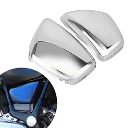 Motorcycle Battery Fairing Cover For Yamaha XV 700 750 1000 1100 Virago 1984-up Side Cover Left & Right Protection Cover Chrome