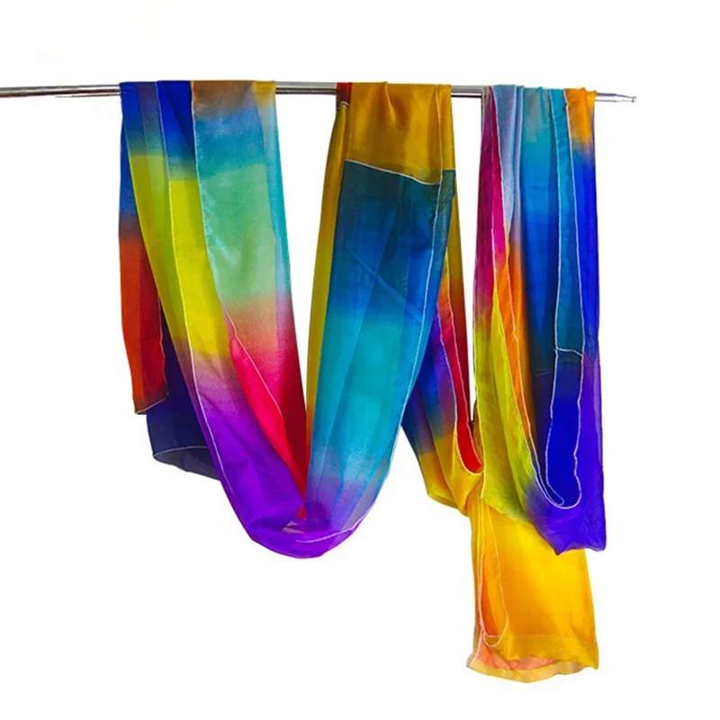 Silk Fountain To Streamer (Imitated Silk) Magic Tricks Silk Rainbow Colored Silks Change Into Rainbow Streamer Stage Illusions