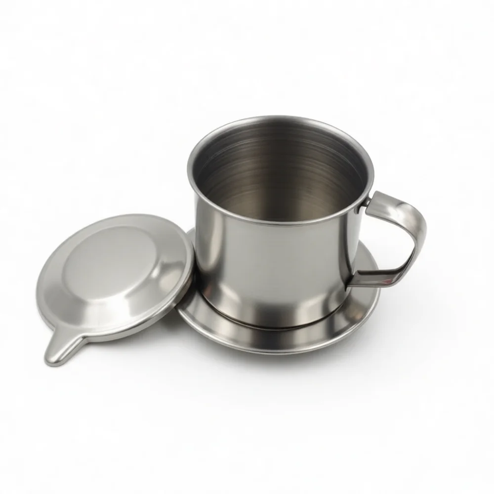 Vietnamese Coffee Equipment - Cafetera de goteo manual de acero