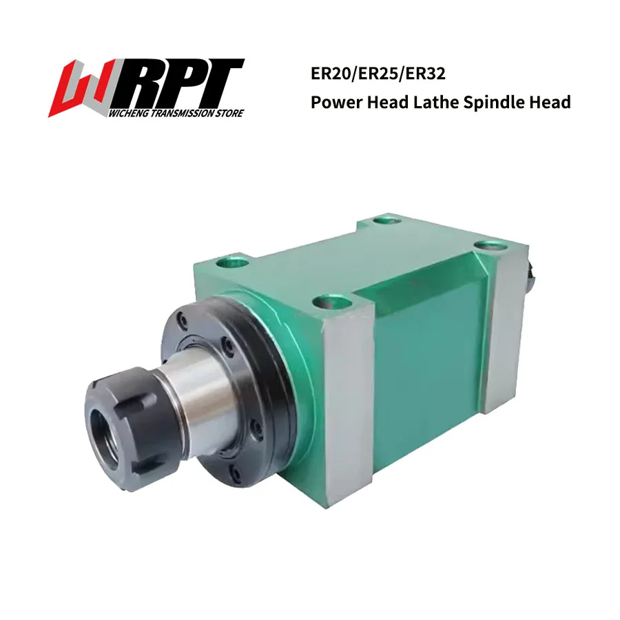 ER20/ER25/ER32 Power Head Lathe Spindle Head Boring Milling Grinding Head Cutting Head Milling Groove Drilling Tapping