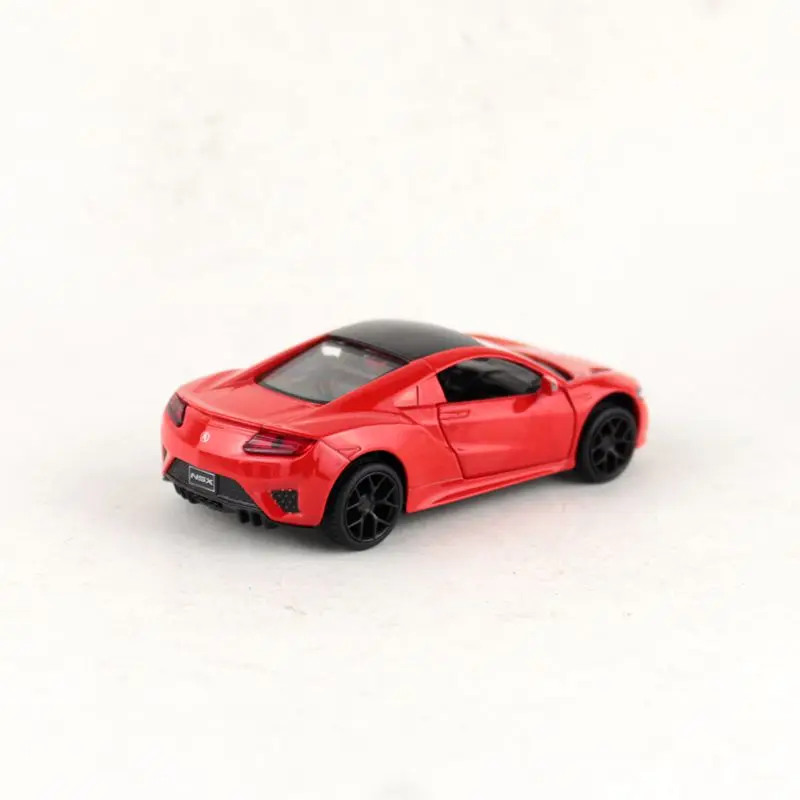 1/42 Honda Acura NSX Diecast Metal Toy Vehicle Model Car Pull Back Door Openable Educational Collection Gift Kid Boy Match Box