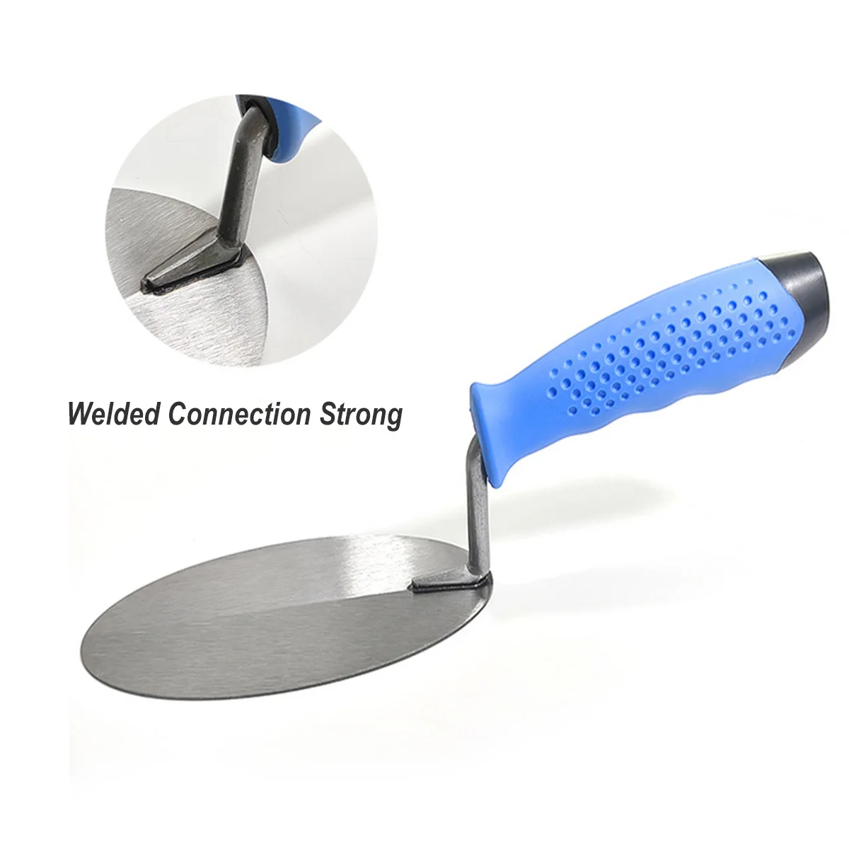 Carbon Steel Round Plastering Trowel Shovel 6/7/8 Inch Cement Scraper Builder Masonry Hand Tools