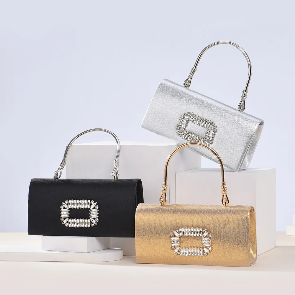 

Women Luxurious Handbag With Embroidery Design Evening Party Clutch Bag Lady Temperament Chain Crossbody Bag Top-Handle Bags