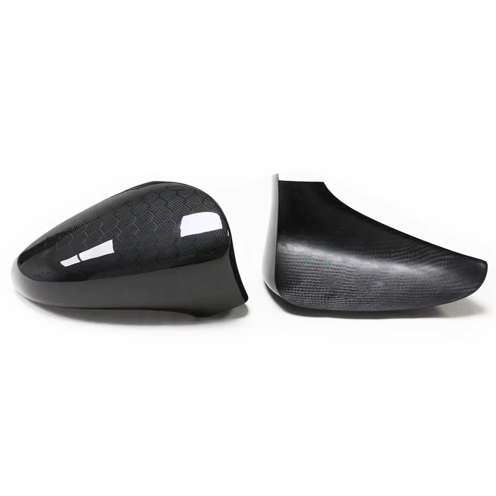 Pair Honeycomb Dry Carbon Fiber Car Side View Mirror Cover Cap For Lexus CT ES IS GS LS RC RCF 2013-2018 Stick on LHD ONLY