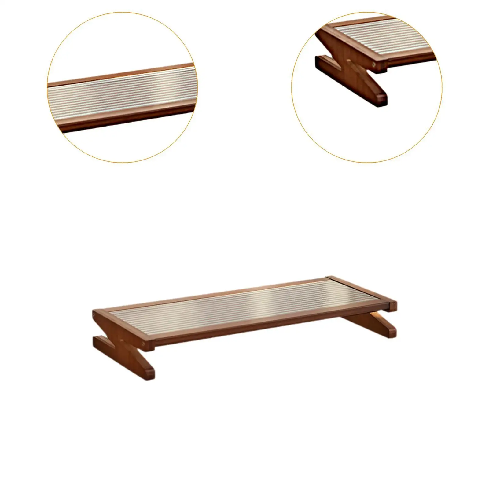 Desktop Computer Monitor Stand Riser Ergonomic Versatile Accessories for Desk Organization 50 Cmx22 cm Platform Sturdy Wood Rack