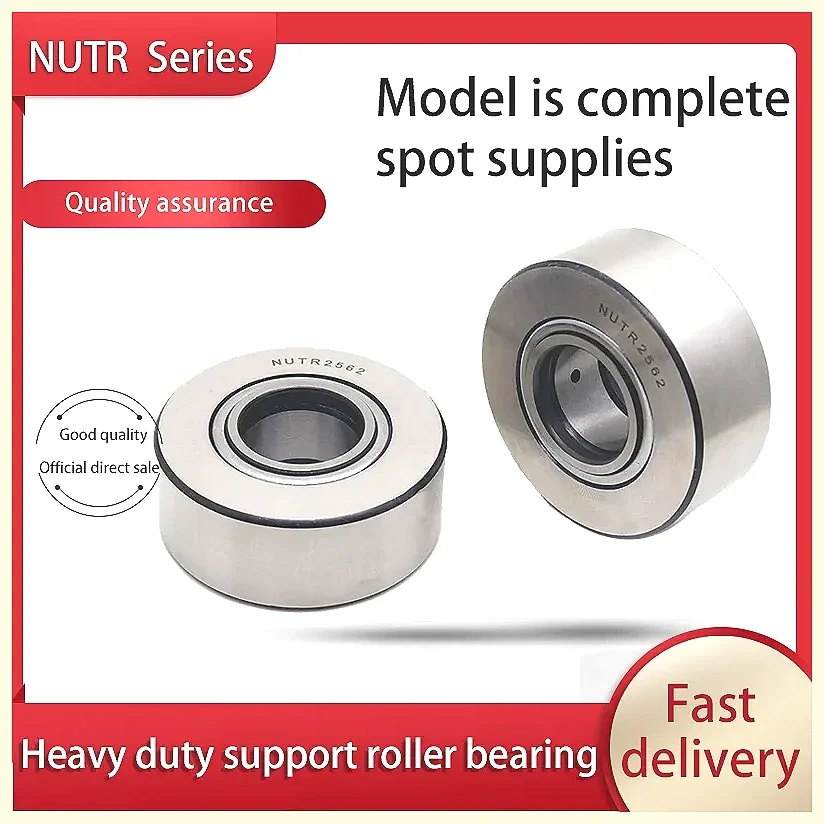 NATV Support Roller Needle Bearing 5-50mm, High Load Cam Follower, Steel Yoke Type Track Roller for Guide Rails & Conveyors