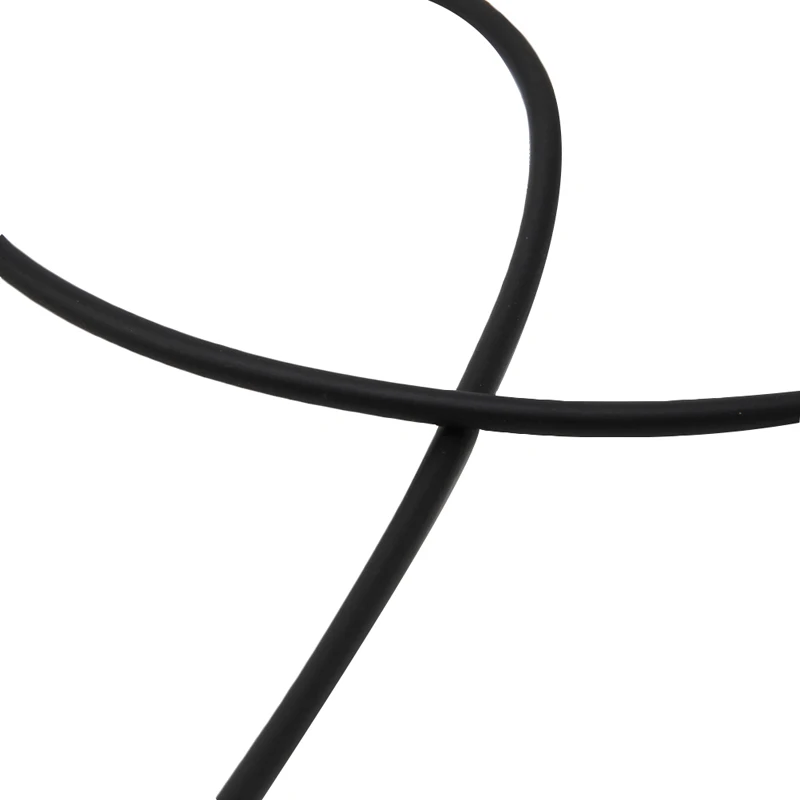 Colar cordão borracha 16 polegadas 3 mm com joias fecho aço inoxidável