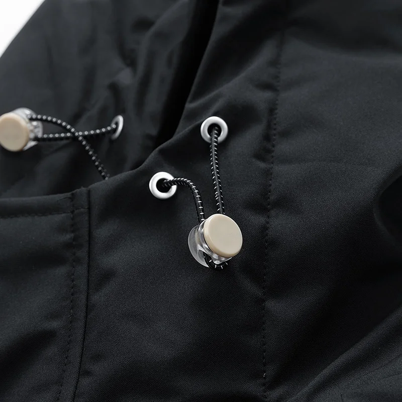 الشتاء الرجال ملابس قطنية سميكة ودافئة مريحة عصرية متعددة الاستخدامات عالية الجودة مقنعين بلون سترة دافئة #6