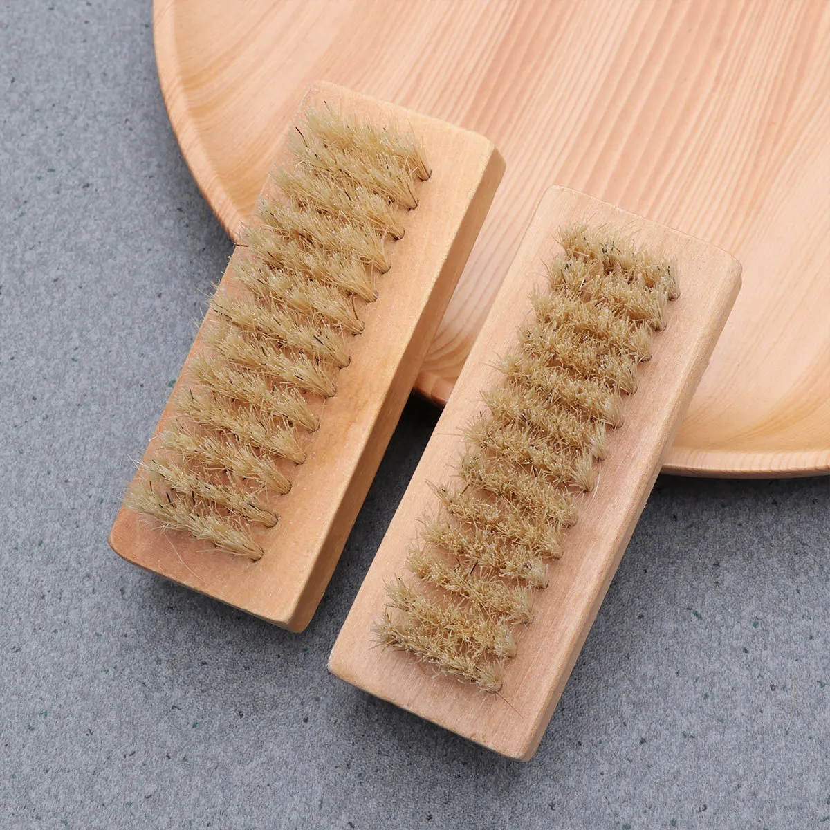 

4Pcs Double Side Wooden Nail Brush Bristles Manicure Pedicure Hand Foot Exfoliating Cleaner Nail Wooden Manicure Brush