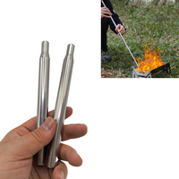 Outdoor Stainless Steel Blowtorch Collapsible Flame Thrower Camping Flame Thrower Small Flame Thrower Flame Thrower Accessories