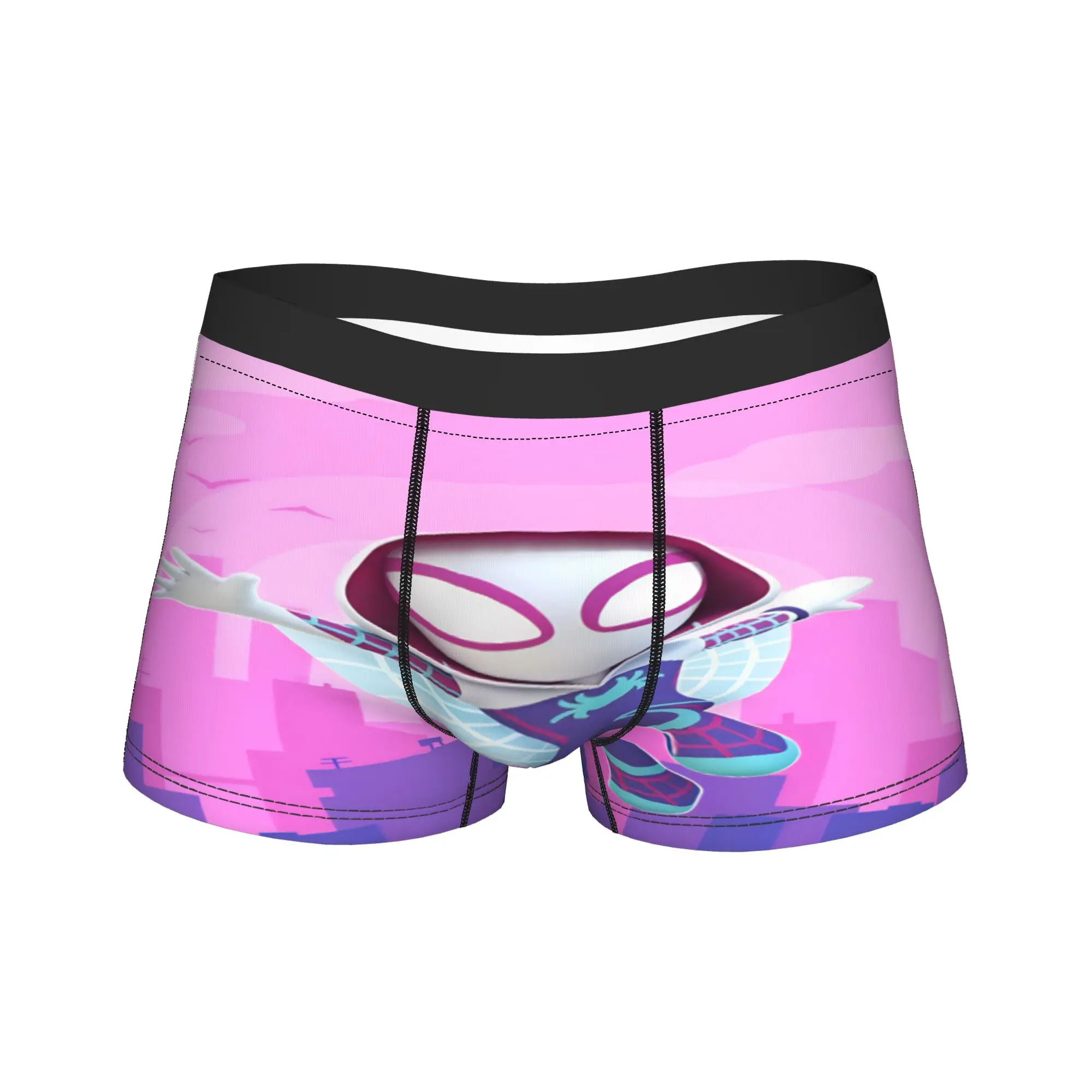 Spider Ghost Gwens Underwear  Man Shorts Briefs Funny Trunk High Quality Printing Plus Size Underpants